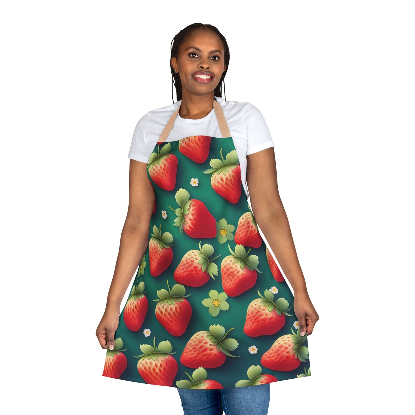 Strawberry 2 Apron, 5 Color Straps (AOP)