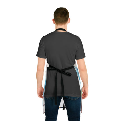 Multicolored Angry Ostrich Adult Apron (AOP)