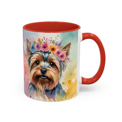 Yorkshire Terrier 01 Accent Coffee Mug - Dog Lover Gift