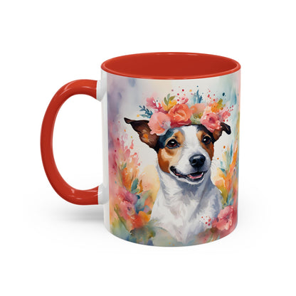 Jack Russell 02 Accent Coffee Mug - Dog Lover Gift