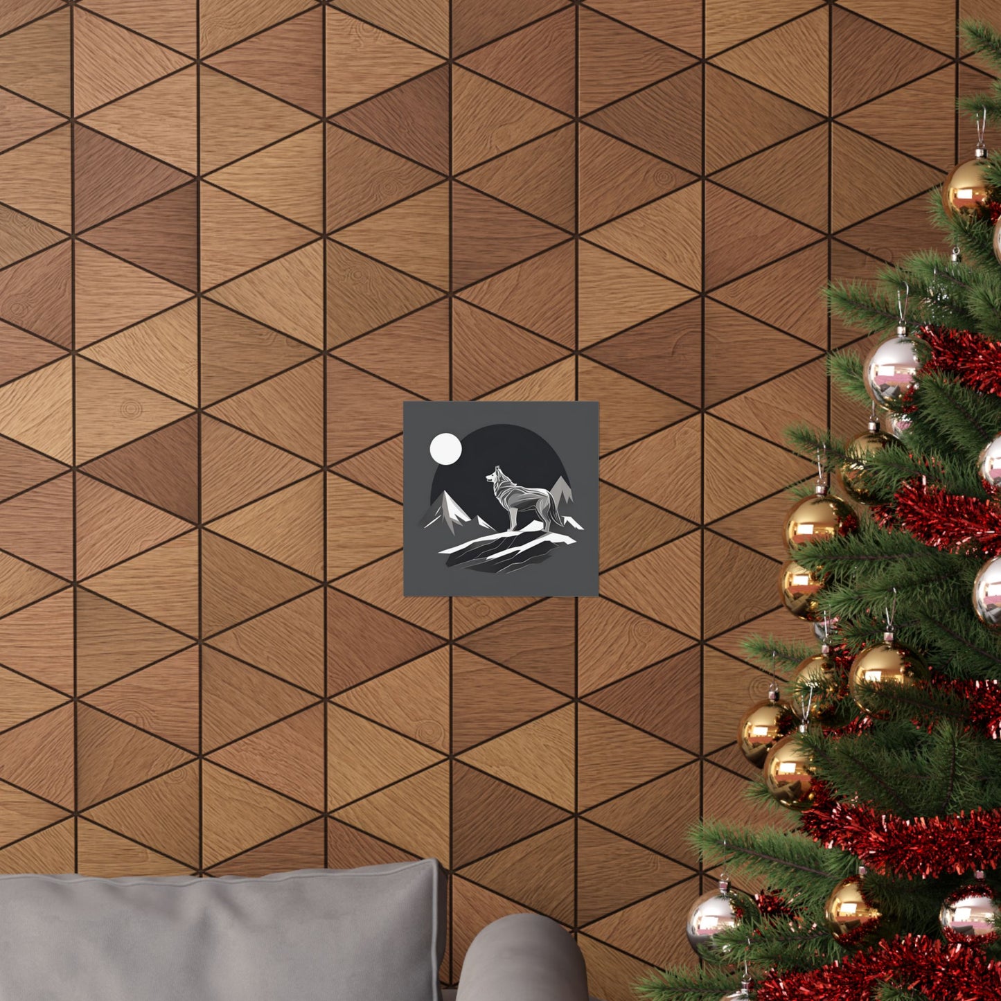 Lone Collection Wolf 11 Matte Square Posters