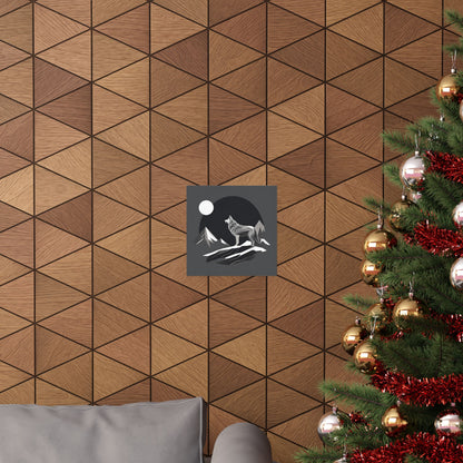 Lone Collection Wolf 11 Matte Square Posters