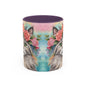 Floral Rag Doll Cat 03 Accent Coffee Mug - 11oz Perfect for Cat Lovers & Gifts