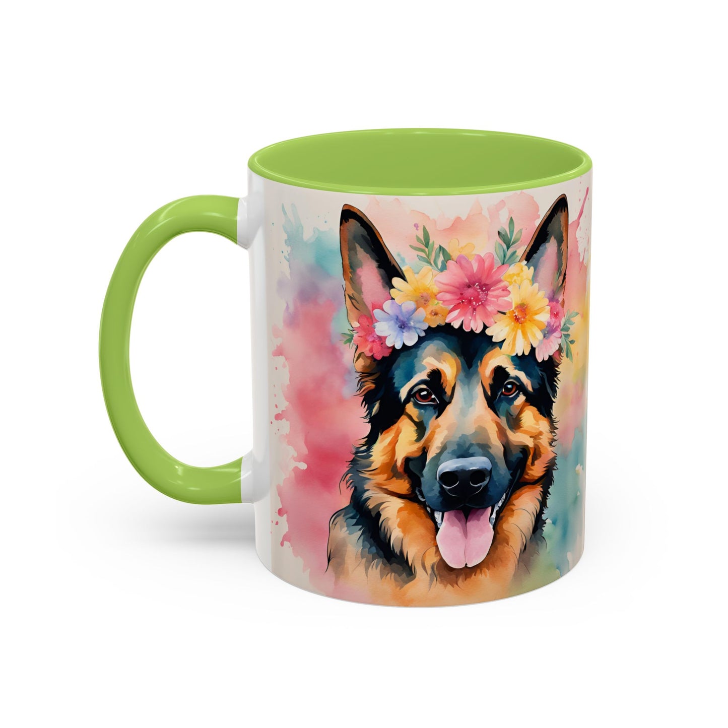 German Shepherd 02 Accent Coffee Mug - Dog Lover Gift