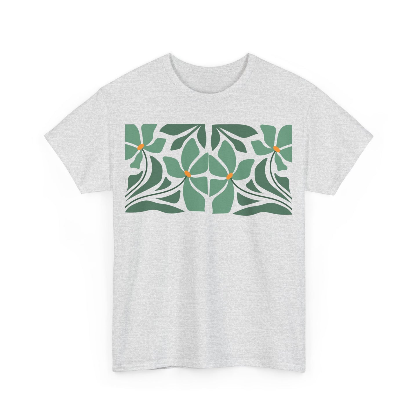 More Abstract Flowers 43 Unisex Heavy Cotton Tee
