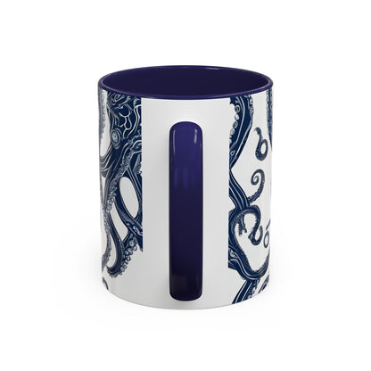 Octopus 4 Accent Coffee Mug (11oz)