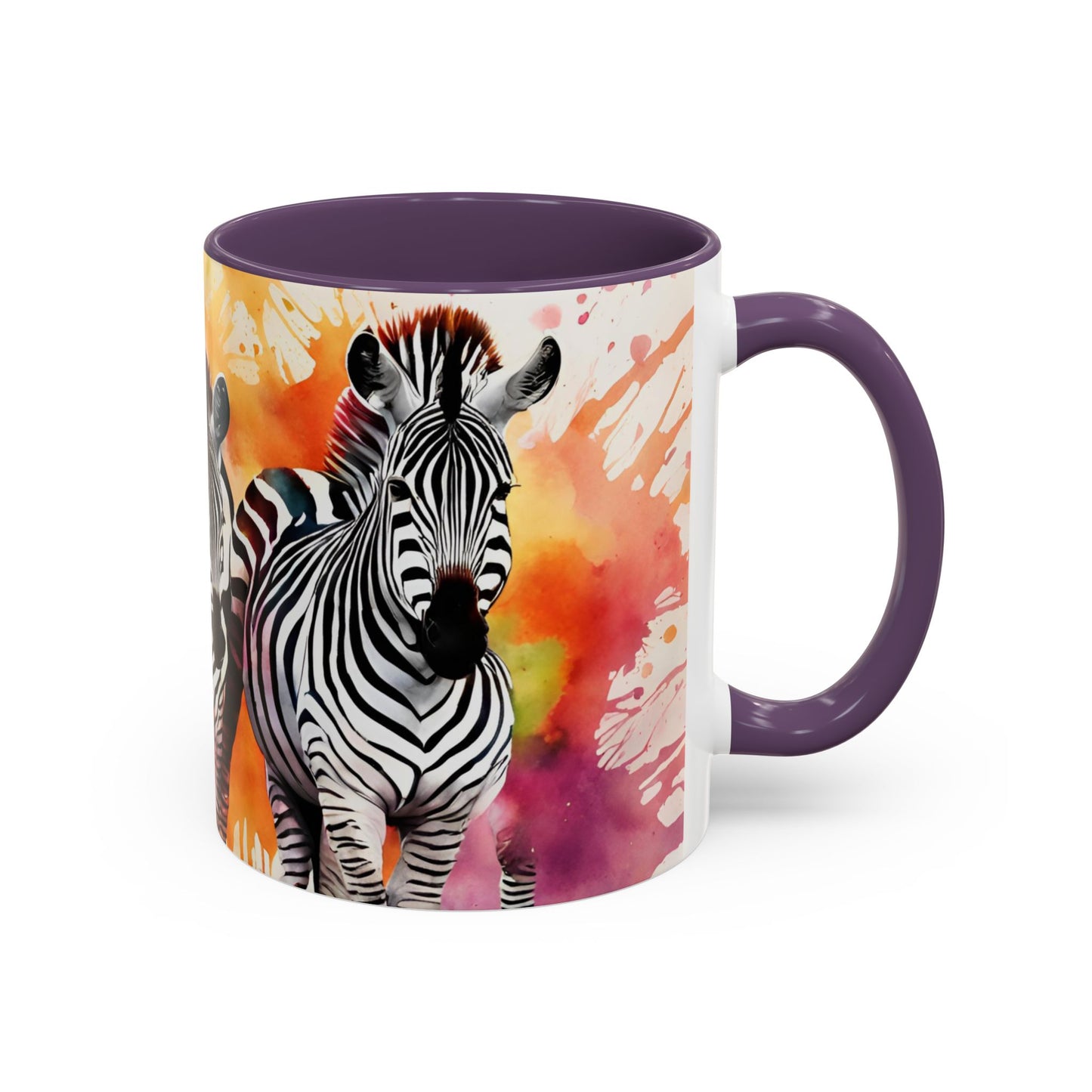 Multicoloured Zebra 1 Accent Mug 11oz