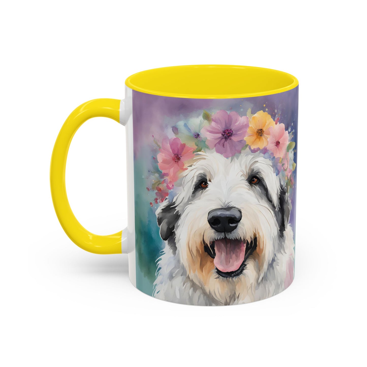 Bearded Collie 04 Accent Coffee Mug - Dog Lover Gift