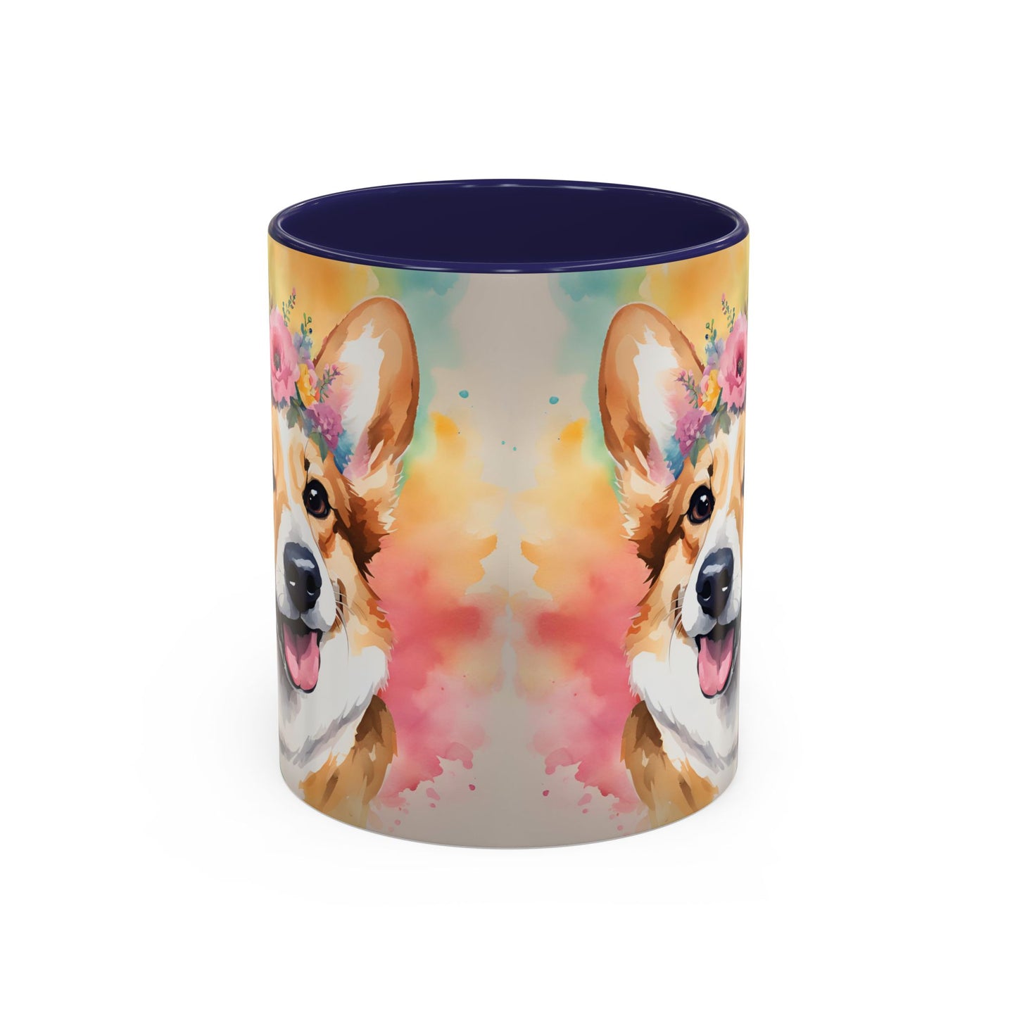 Corgi 02 Accent Coffee Mug - Dog Lover Gift