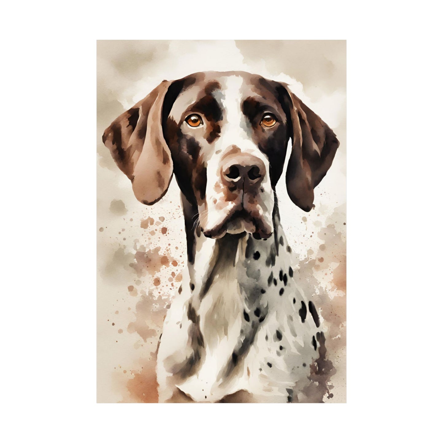 Dogs Pointer 03 Matte Vertical Poster