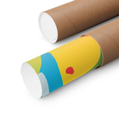Multicolored Dachshund 4 Matte Vertical Poster