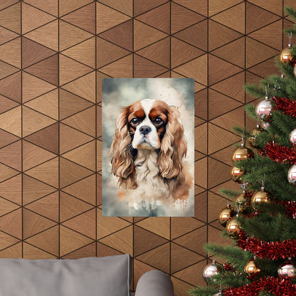 Dogs King Charles Spaniel 01 Matte Vertical Poster