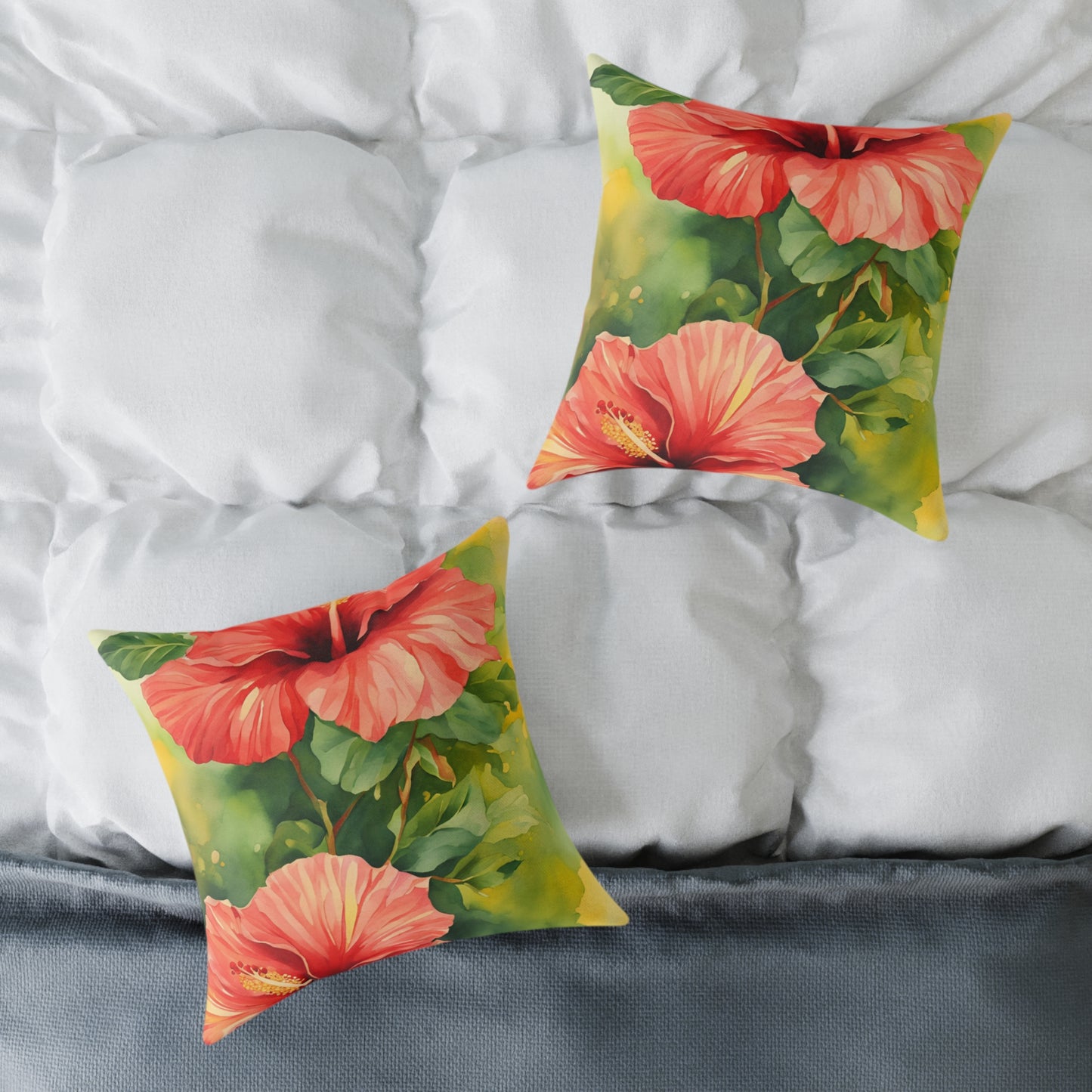 Hibiscus 01 Poly Pillow - Natures Beauty Design