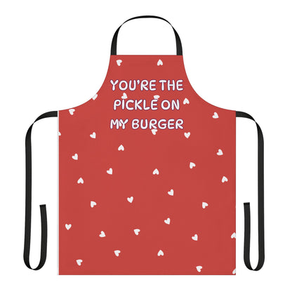 You're The Pickle On My Burger Valentines Apron, 5-Color Straps