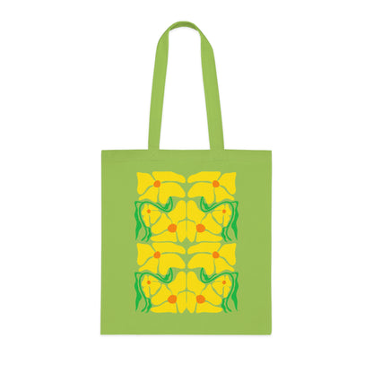 Abstract flowers 12 Cotton Tote
