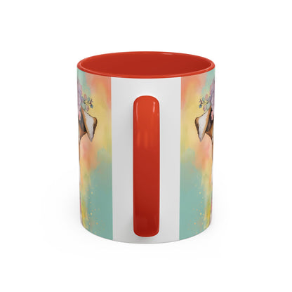 Fox Terrier 01 Accent Coffee Mug - Dog Lover Gift