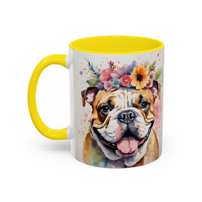 British Bulldog 03 Accent Coffee Mug - Dog Lover Gift