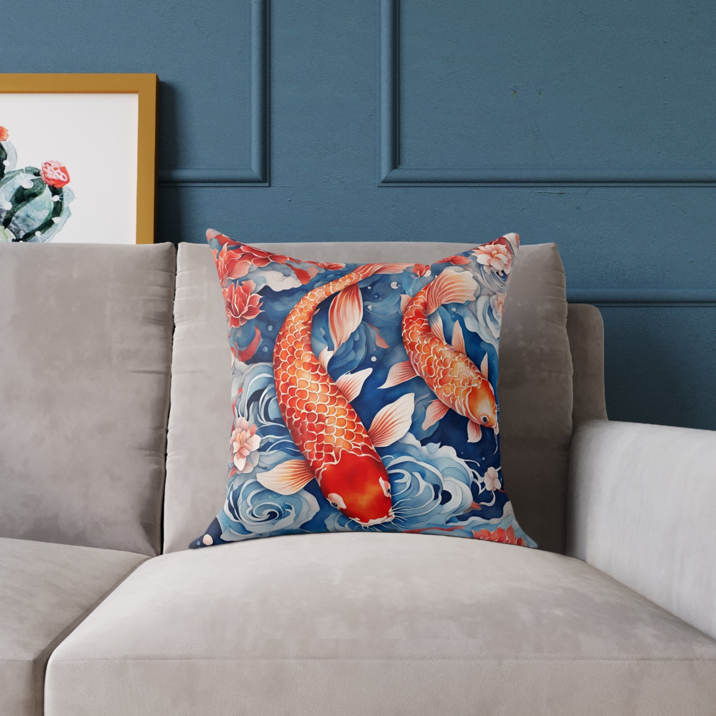 Koi Carp 05 Poly Pillow - Natures Beauty Design