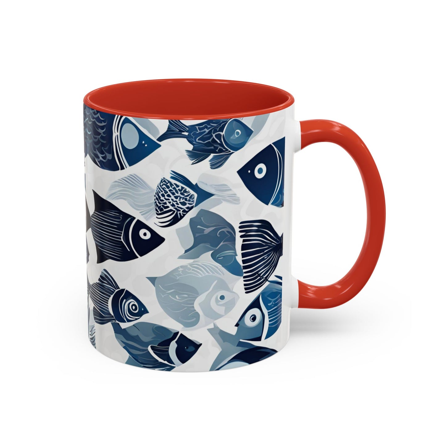 Fish 12 Accent Coffee Mug (11oz)