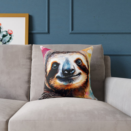 Sloth 02 Poly Pillow - Natures Beauty Design
