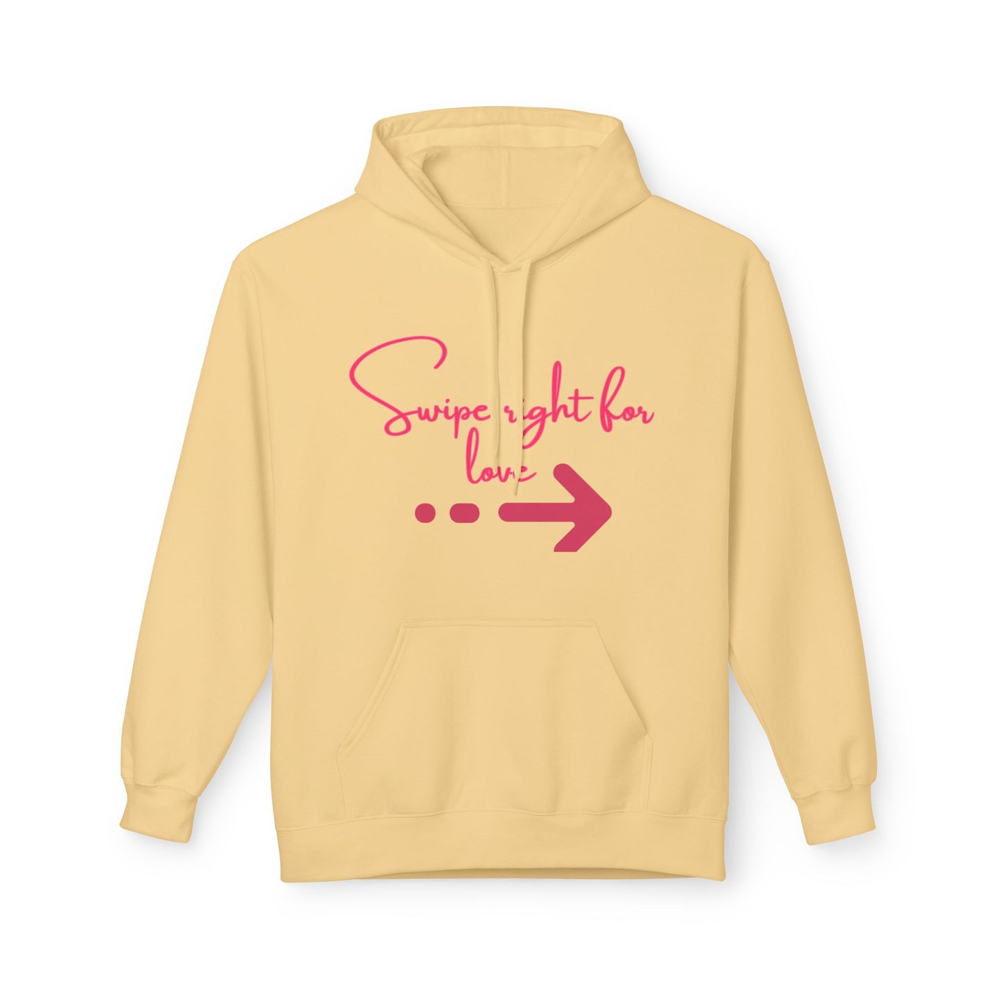 Swipe Right For Love Unisex Valentines Hoodie