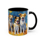 Multicolored Doggies 1 Accent Mug 11oz