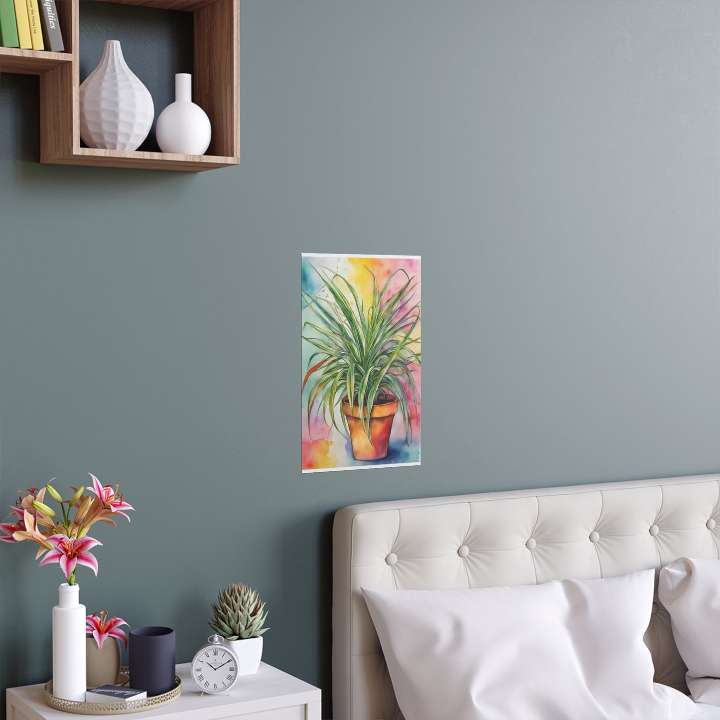 Multicolored Pot Plant 15 Indoor and Outdoor Silk Poster