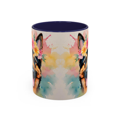 German Shepherd 02 Accent Coffee Mug - Dog Lover Gift