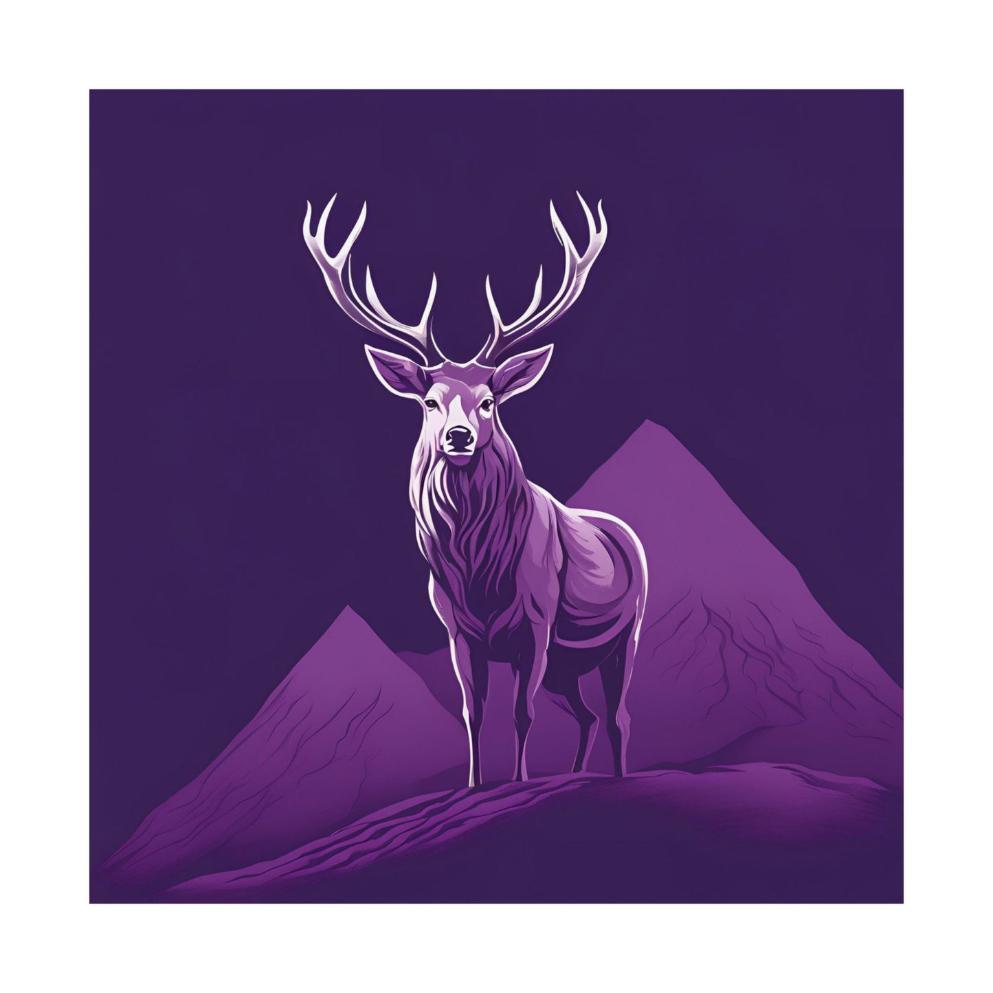 Lone Collection Stag 10 Matte Square Posters