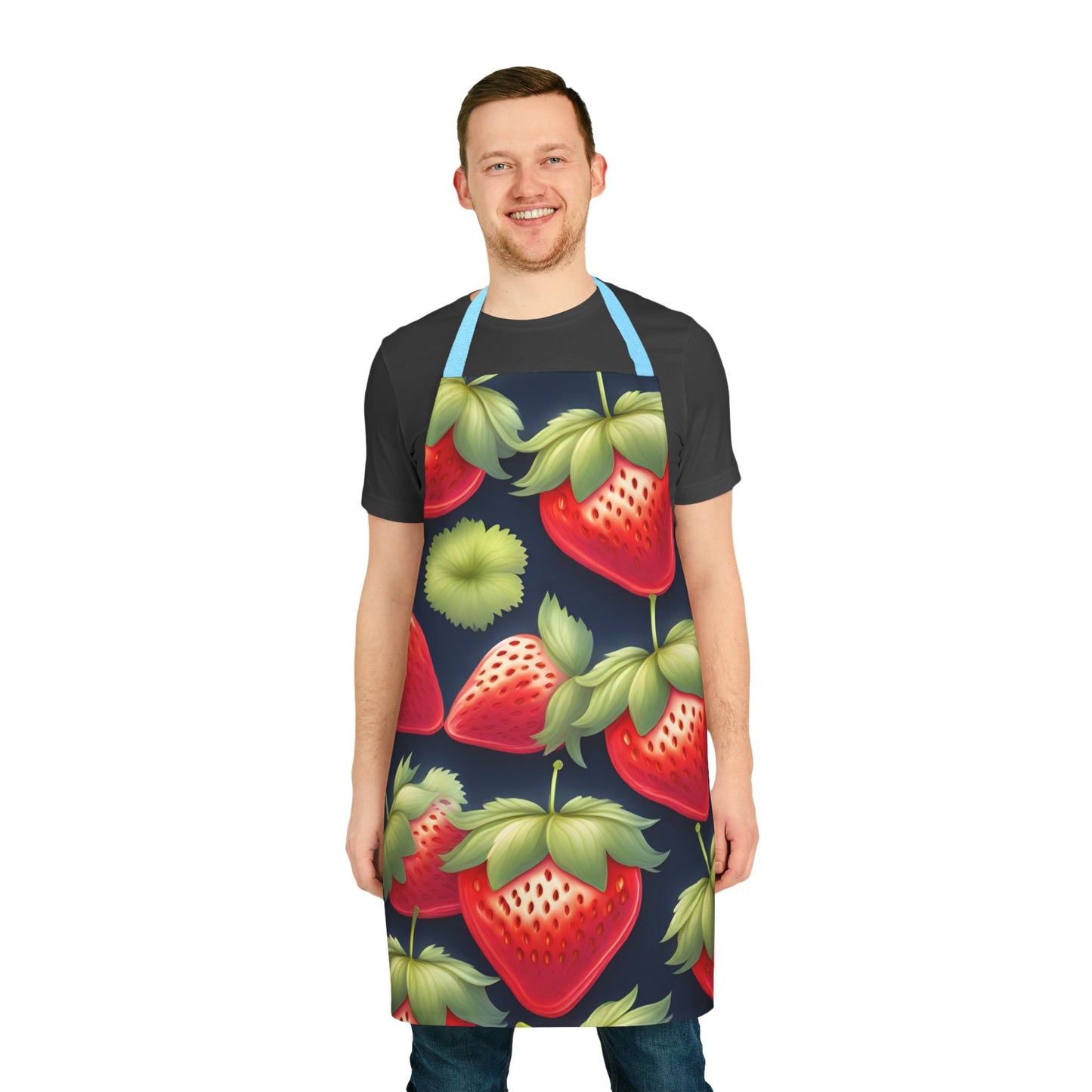 Strawberry 3 Apron, 5 Color Straps (AOP)