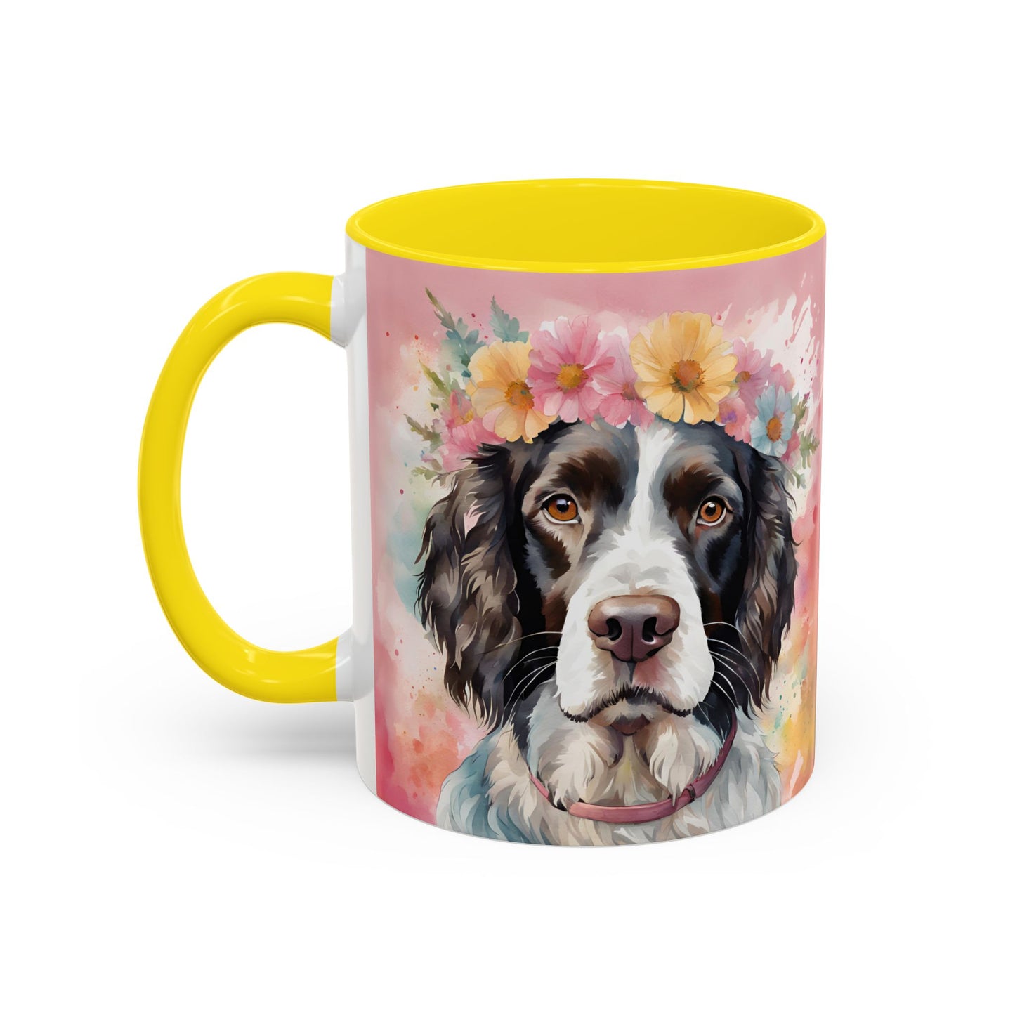 Springer Spaniel 01 Accent Coffee Mug - Dog Lover Gift