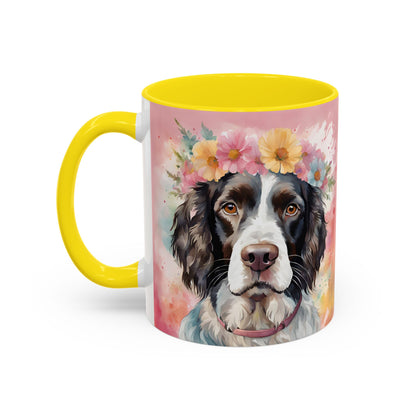 Springer Spaniel 01 Accent Coffee Mug - Dog Lover Gift