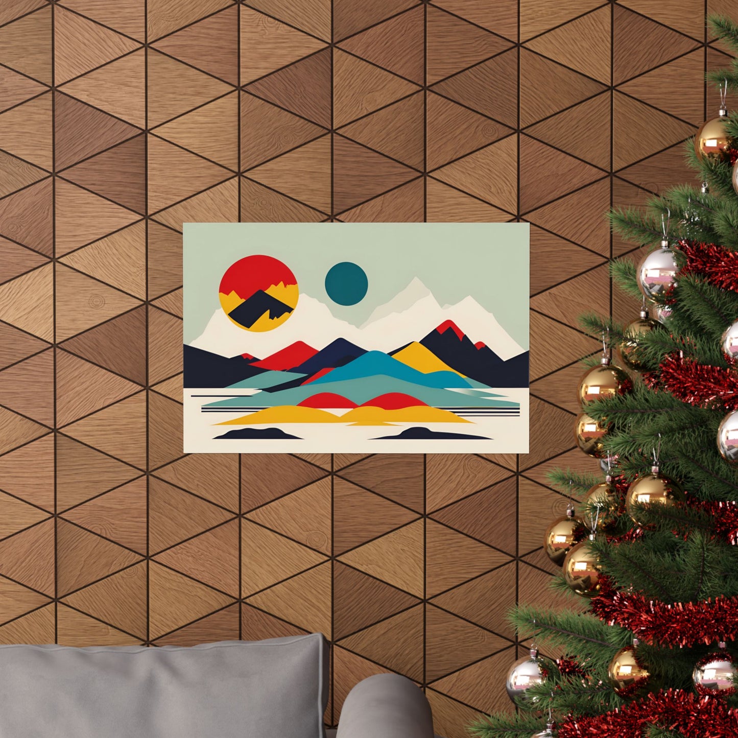 Retro Alpine 2 Matte Horizontal Posters
