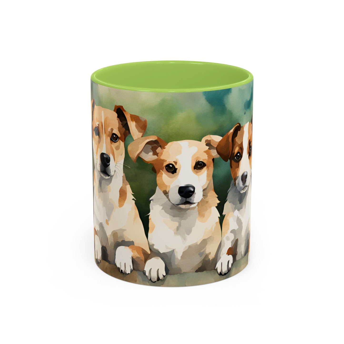 Multicoloured Doggies 12 Accent Mug 11oz