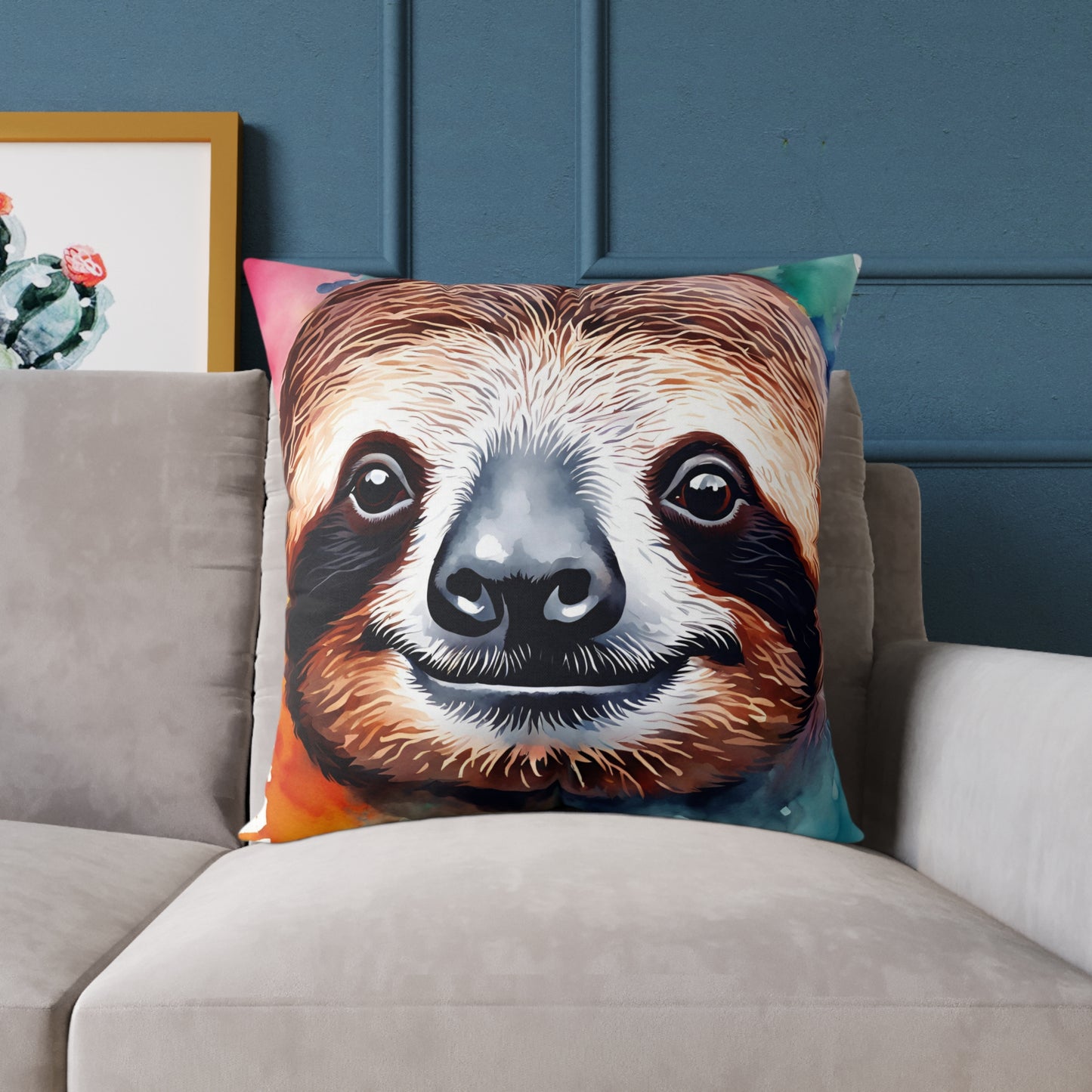Sloth 03 Poly Pillow - Natures Beauty Design