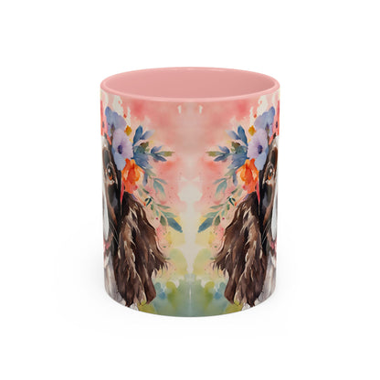 Springer Spaniel 03 Accent Coffee Mug - Dog Lover Gift