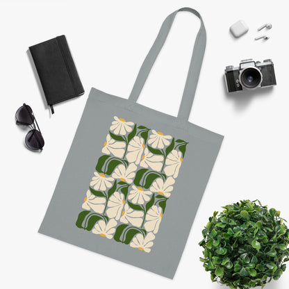 Abstract flowers 02 Cotton Tote