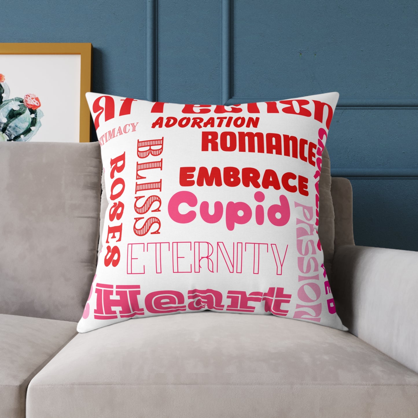 Bliss Words Poly Pillow