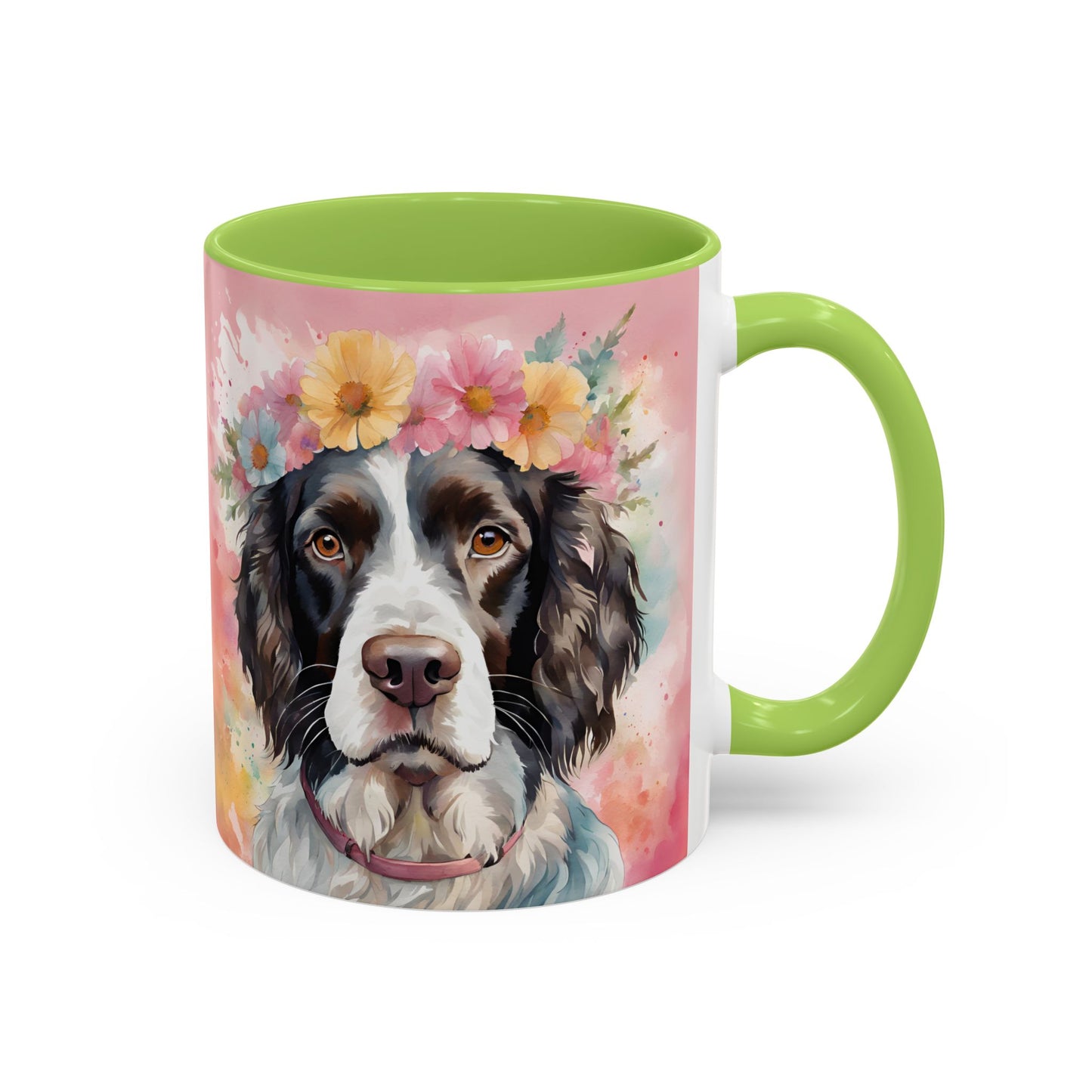 Springer Spaniel 01 Accent Coffee Mug - Dog Lover Gift