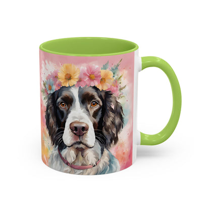 Springer Spaniel 01 Accent Coffee Mug - Dog Lover Gift