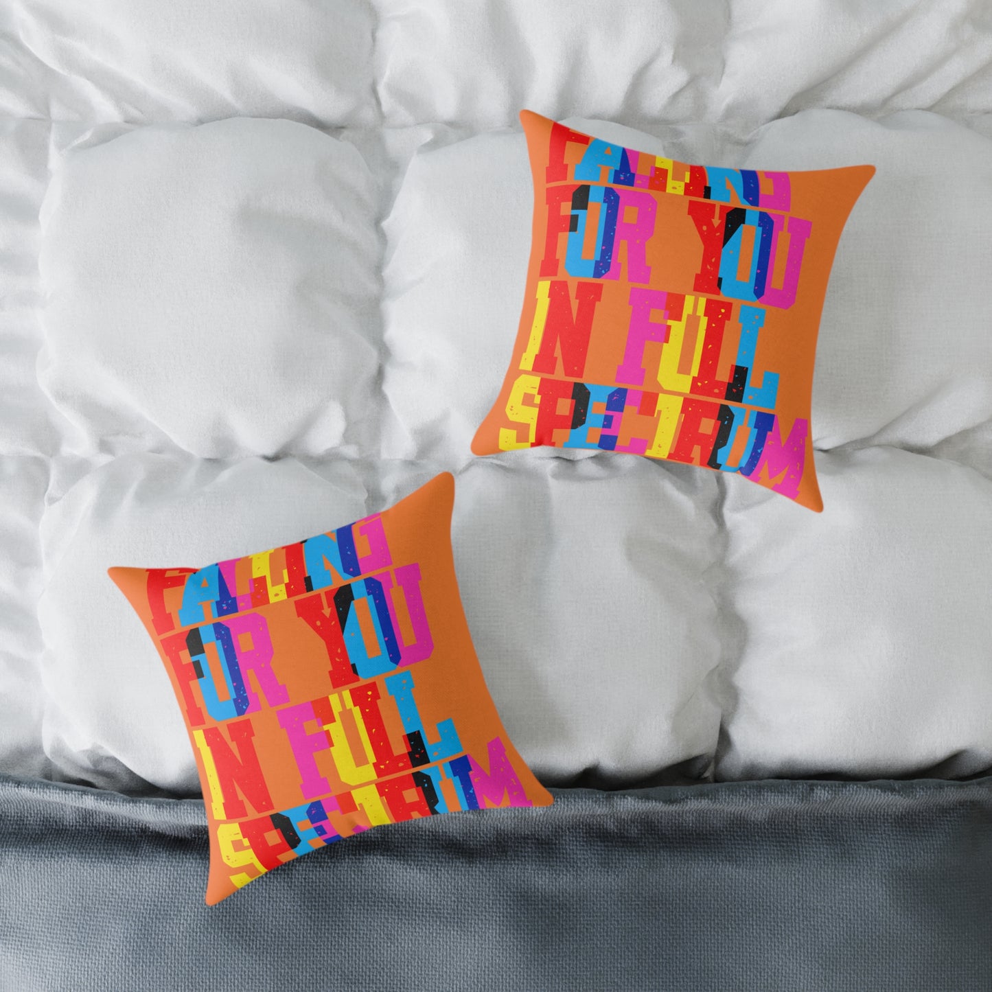 Falling For You In Full Spectrum  Poly Pillow