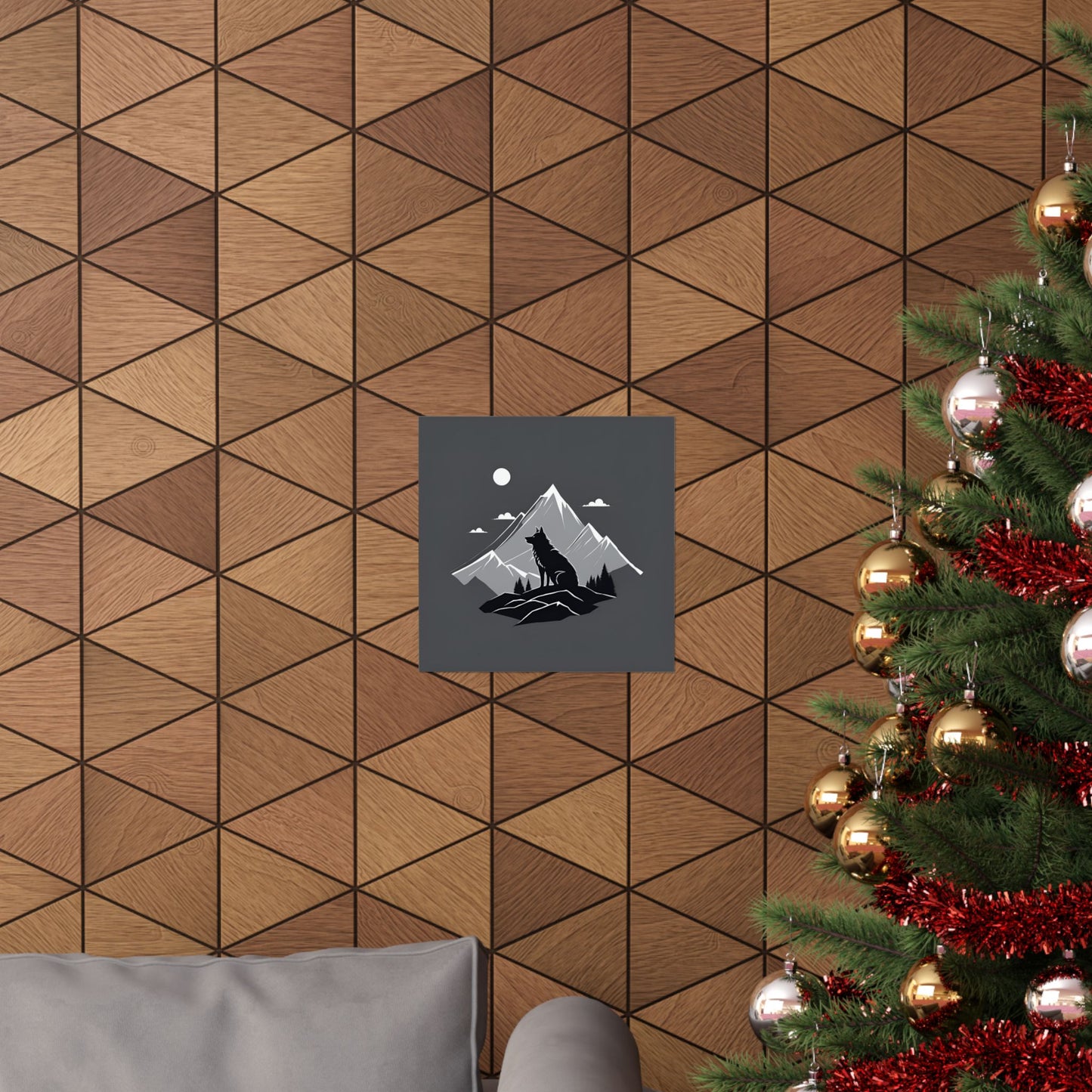 Lone Collection Wolf 14 Matte Square Posters