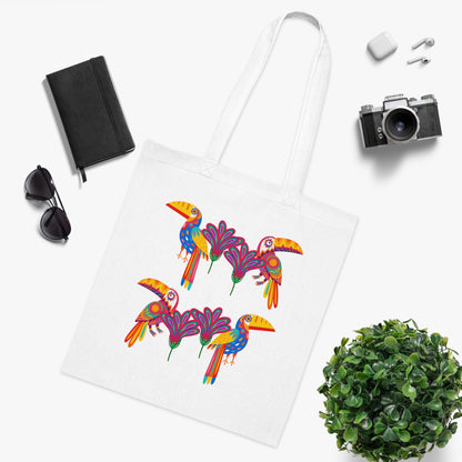 Funky birds 12 Cotton Tote