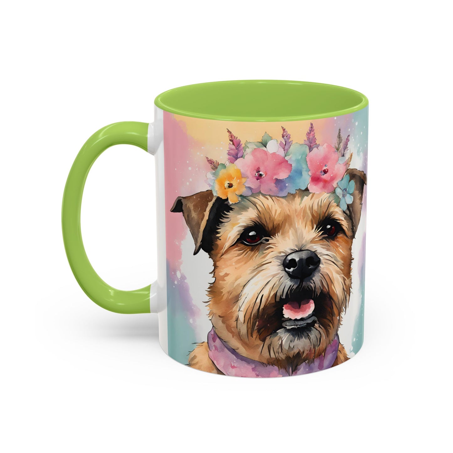 Border Terrier 02 Accent Coffee Mug - Dog Lover Gift