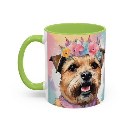 Border Terrier 02 Accent Coffee Mug - Dog Lover Gift