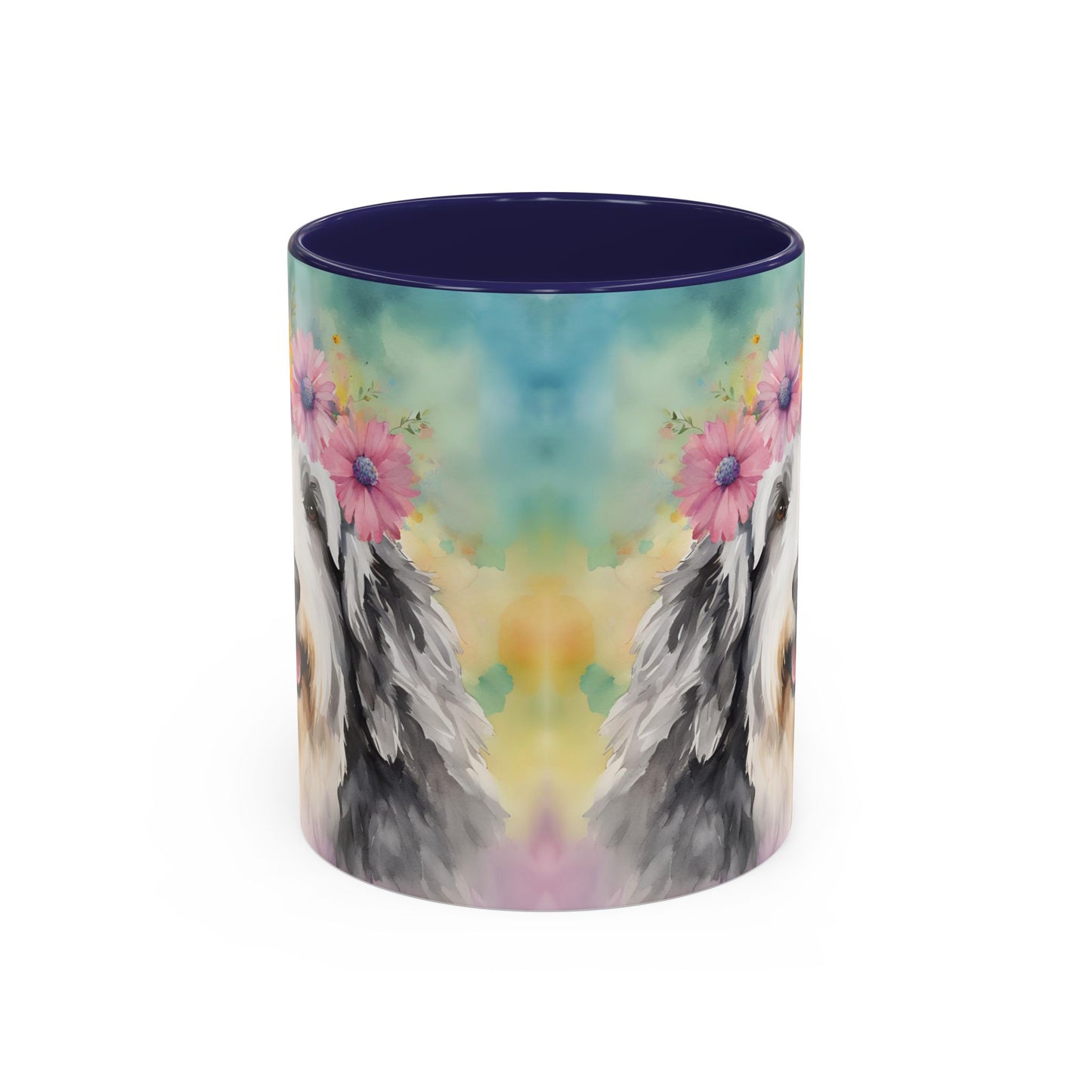 Bearded Collie 03 Accent Coffee Mug - Dog Lover Gift