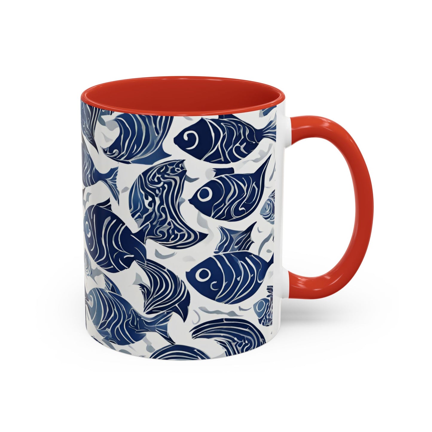 Fish 05 Accent Coffee Mug (11oz)
