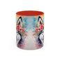 Husky 04 Accent Coffee Mug - Dog Lover Gift