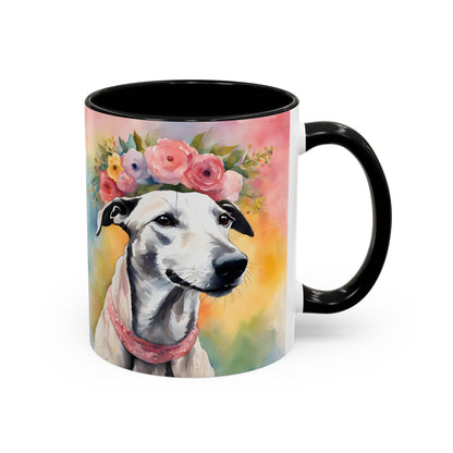 Greyhound 02 Accent Coffee Mug - Dog Lover Gift
