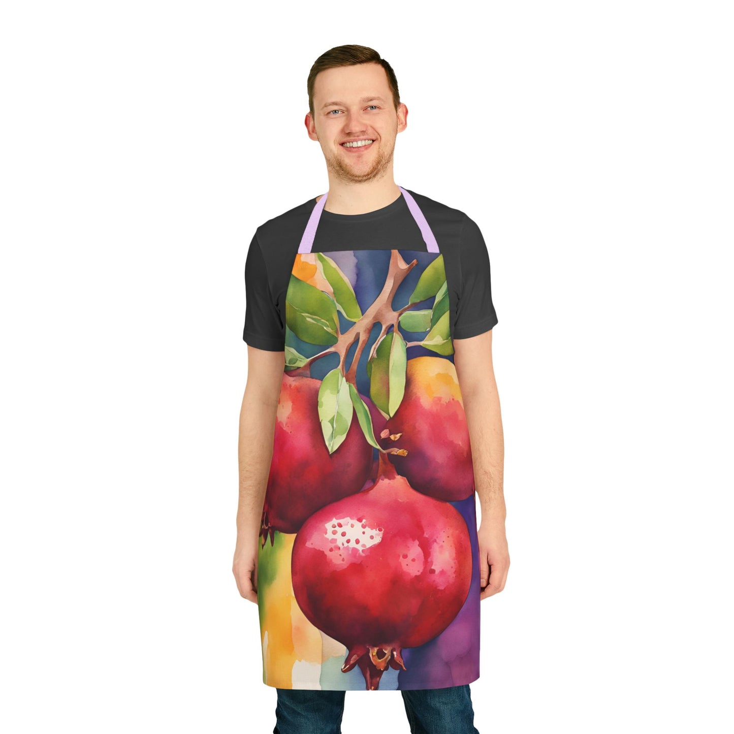 Pomegranates 01 Apron 5-Color Straps